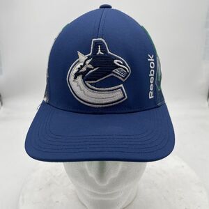 Vancouver Canucks Hat Cap Snapback Reebok Center Ice One Size Mesh Back Youth